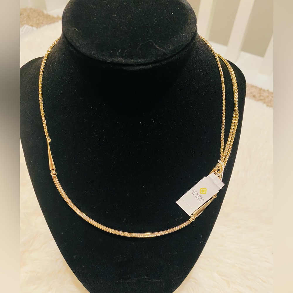 Kendra Scott Scottie gold necklace